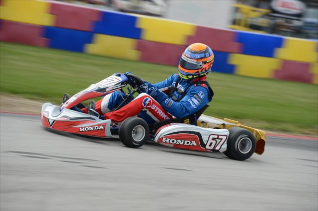 Josef Newgarden during the early stages of the Dan Wheldon Pro-Am Karting Classic -- Photo by: Chris Owens