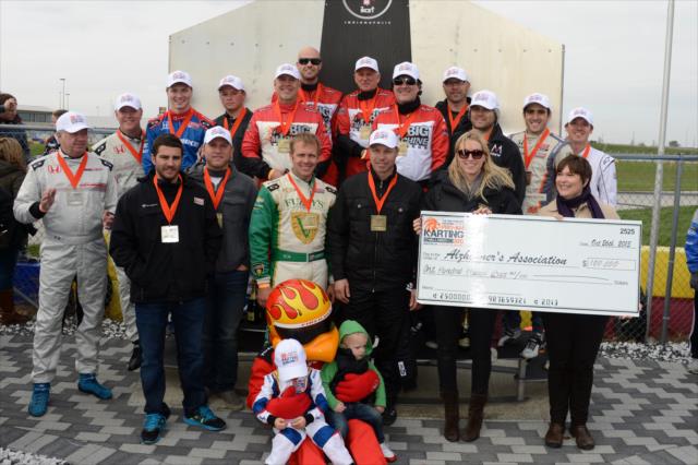 The Dan Wheldon Pro-Am Karting Classic at New Castle Motorsports Park raised $100,000 for the Alzheimer's Association -- Photo by: Chris Owens