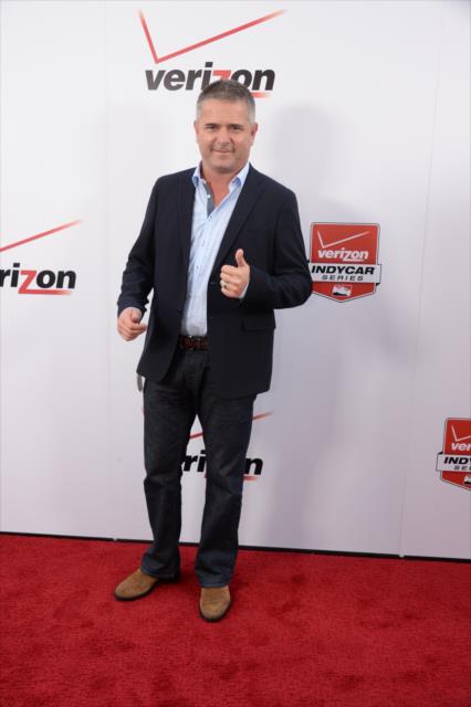 Gil de Ferran on the red carpet prior to the 2014 INDYCAR Championship Celebration