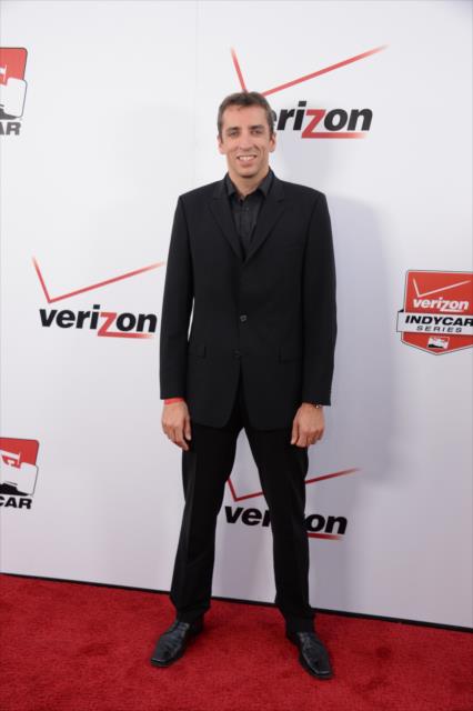 Justin Wilson on the red carpet prior to the 2014 INDYCAR Championship Celebration