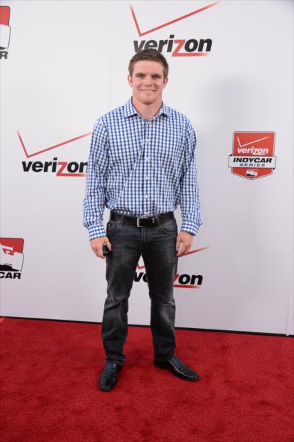 Conor Daly on the red carpet prior to the 2014 INDYCAR Championship Celebration