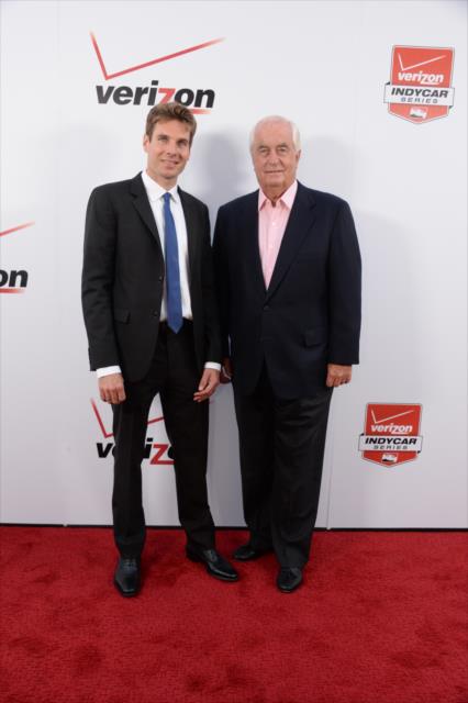 Will Power and Roger Penske arrive on the red carpet prior to the 2014 INDYCAR Championship Celebration