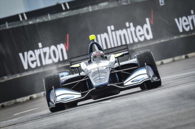 Max Chilton sails through Turn 2 during qualifications for Race 2 of the Chevrolet Detroit Grand Prix at Belle Isle Park -- Photo by: Chris Owens