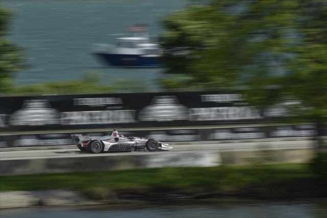Will Power streaks down the backstretch during Race 2 of the Chevrolet Detroit Grand Prix at Belle Isle Park -- Photo by: Chris Owens