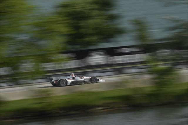 Will Power streaks down the backstretch during Race 2 of the Chevrolet Detroit Grand Prix at Belle Isle Park -- Photo by: Chris Owens