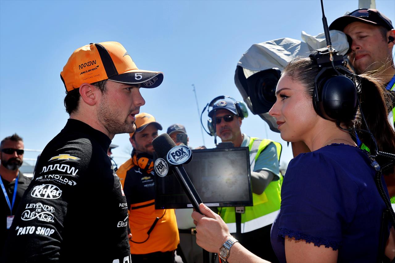 Pato O'Ward and Georgia Henneberry - Java House Grand Prix of Arlington - By: Paul Hurley -- Photo by: Paul Hurley