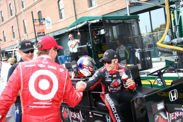 Scott Dixon and Marco Andretti -- Photo by: Chris Jones