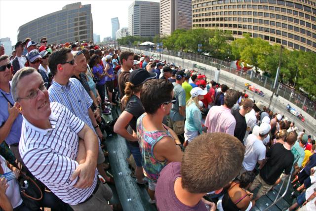 Fans at the sold out Baltimore Grand Prix -- Photo by: Shawn Gritzmacher