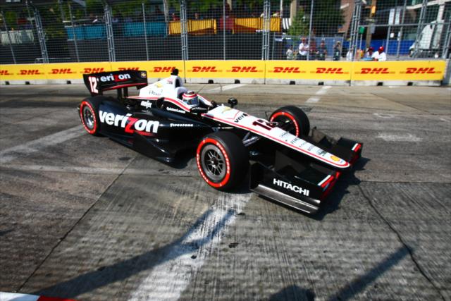 Will Power makes his dive into Turn 1 during the Grand Prix of Baltimore -- Photo by: Bret Kelley