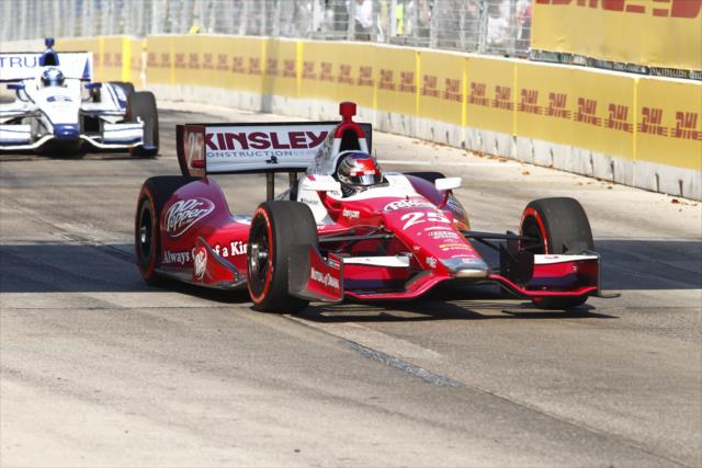 Marco Andretti goes under the Turn 2 bridge during the Grand Prix of Baltimore -- Photo by: Bret Kelley