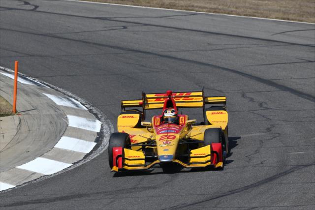 Ryan Hunter-Reay on course during the open test at Barber Motorsports Park -- Photo by: Chris Jones