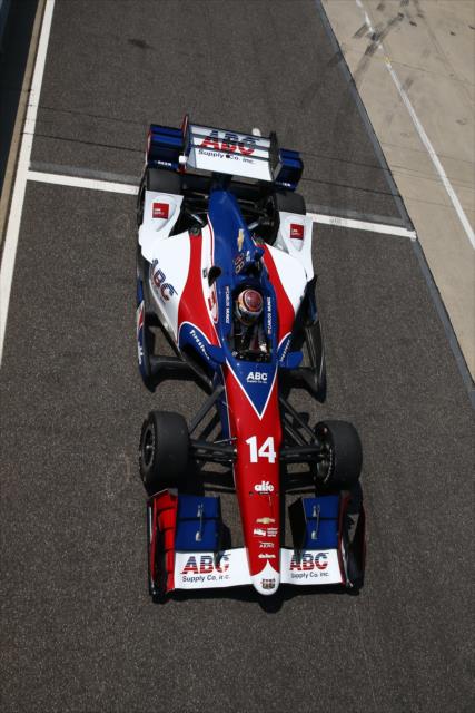 Carlos Munoz rolls down pit lane during the open test at Barber Motorsports Park -- Photo by: Chris Jones