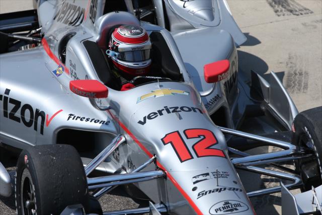 Will Power rolls down pit lane during the open test at Barber Motorsports Park -- Photo by: Chris Jones