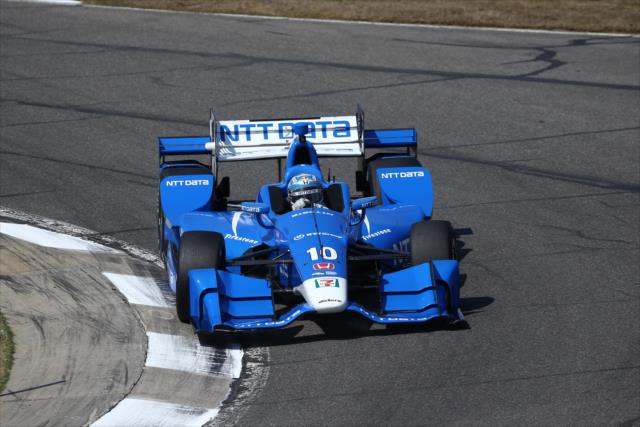 Tony Kanaan navigates the Turn 8-9 Esses during the open test at Barber Motorsports Park -- Photo by: Chris Jones