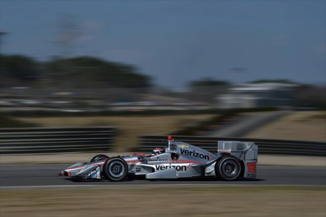 Will Power on course during the open test at Barber Motorsports Park -- Photo by: Chris Owens
