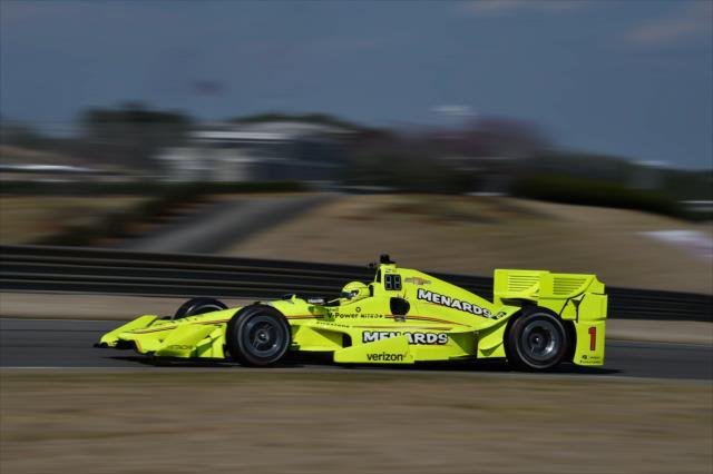 Simon Pagenaud on course during the open test at Barber Motorsports Park -- Photo by: Chris Owens