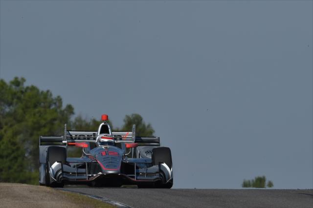 Will Power sets up for Turn 5 during the open test at Barber Motorsports Park -- Photo by: Chris Owens