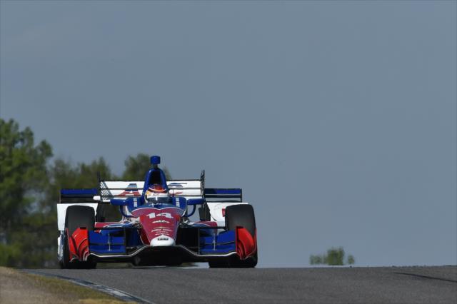 Carlos Munoz sets up for Turn 5 during the open test at Barber Motorsports Park -- Photo by: Chris Owens