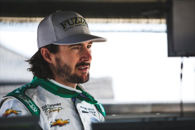 JR Hildebrand getting ready to be on track during the open testing at Barber Motorsports Park. -- Photo by: Joe Skibinski