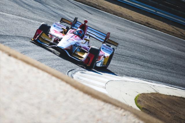 Marco Andretti on course during the open test at Barber Motorsports Park -- Photo by: Joe Skibinski