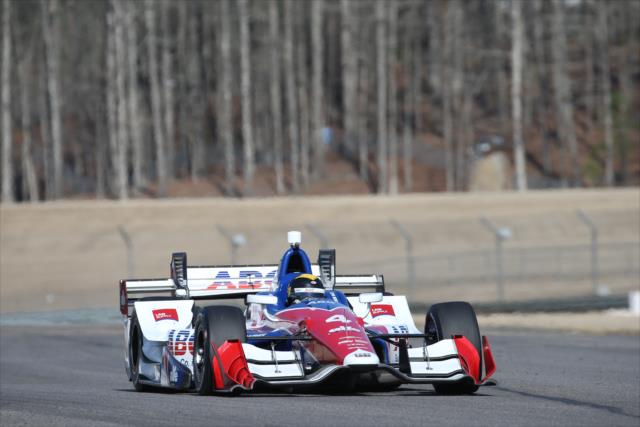 Conor Daly on course during the open test at Barber Motorsports Park -- Photo by: Joe Skibinski