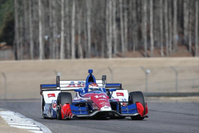 Carlos Munoz on course during the open test at Barber Motorsports Park -- Photo by: Joe Skibinski