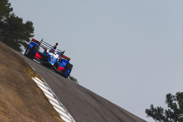 Takuma Sato on track during the open testing at Barber Motorsports Park. -- Photo by: Joe Skibinski