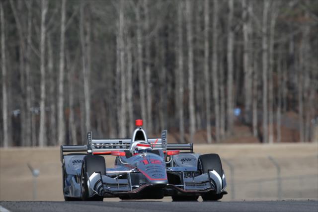 Will Power on course during the open test at Barber Motorsports Park -- Photo by: Joe Skibinski