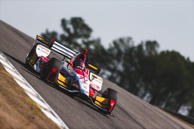 Marco Andretti on track during the open testing at Barber Motorsports Park. -- Photo by: Joe Skibinski