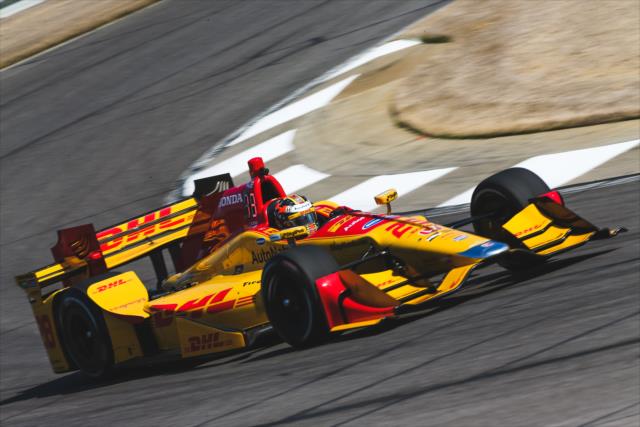 Ryan Hunter-Reay on track during the open testing at Barber Motorsports Park. -- Photo by: Joe Skibinski