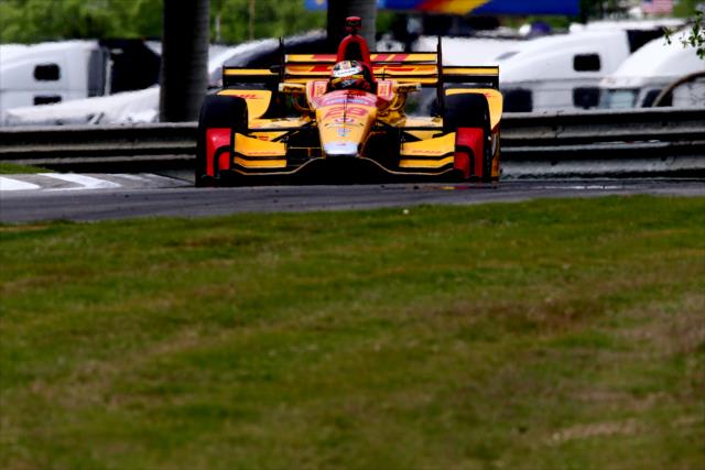 Ryan Hunter-Reay sets up for the Turn 8-9 Esses during practice for the Honda Indy Grand Prix of Alabama at Barber Motorsports Park -- Photo by: Bret Kelley