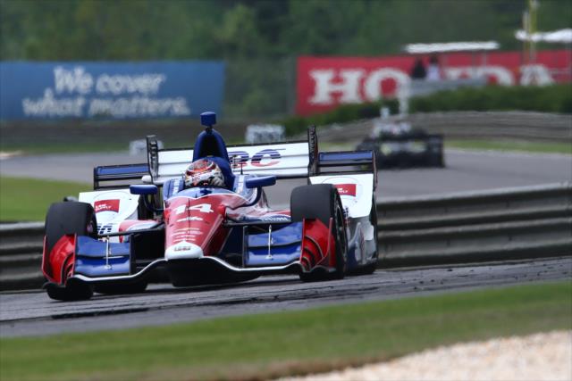Carlos Munoz sets up for the Turn 8-9 Esses during practice for the Honda Indy Grand Prix of Alabama at Barber Motorsports Park -- Photo by: Bret Kelley