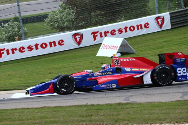 Alexander Rossi rolls through the Turn 8-9 Esses during practice for the Honda Indy Grand Prix of Alabama at Barber Motorsports Park -- Photo by: Bret Kelley