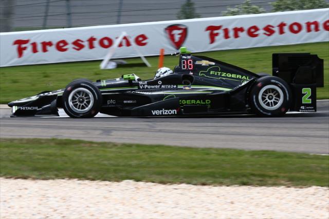 Josef Newgarden rolls through the Turn 8-9 Esses during practice for the Honda Indy Grand Prix of Alabama at Barber Motorsports Park -- Photo by: Bret Kelley
