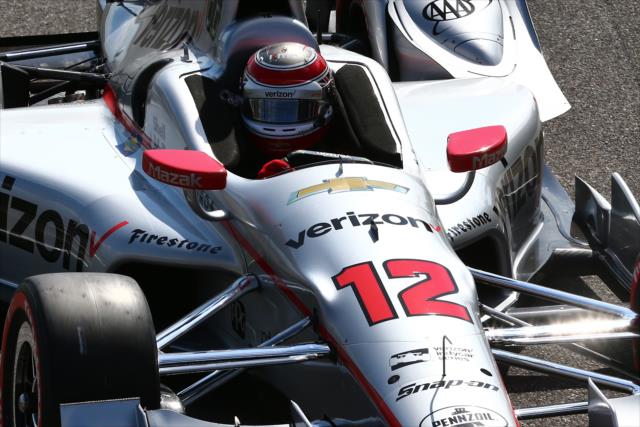 Will Power rolls down pit lane to start qualifications for the Honda Indy Grand Prix of Alabama -- Photo by: Bret Kelley