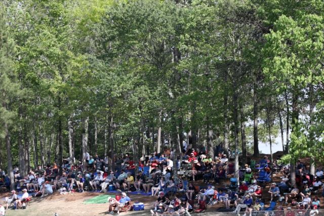 A hardy crowd on hand at Barber Motorsports Park for qualifications for the Honda Indy Grand Prix of Alabama -- Photo by: Joe Skibinski