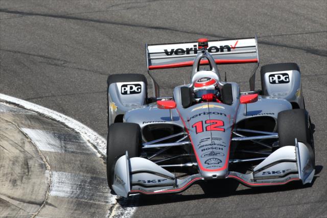 Will Power sails through the Turn 8-9 Esses section during practice for the Honda Indy Grand Prix of Alabama -- Photo by: Bret Kelley