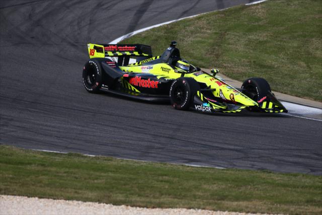 Sebastien Bourdais rolls into Turn 5 during practice for the Honda Indy Grand Prix of Alabama -- Photo by: Bret Kelley