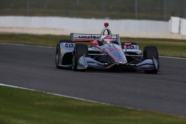 Will Power streaks toward Turn 10 during practice for the Honda Indy Grand Prix of Alabama -- Photo by: Bret Kelley