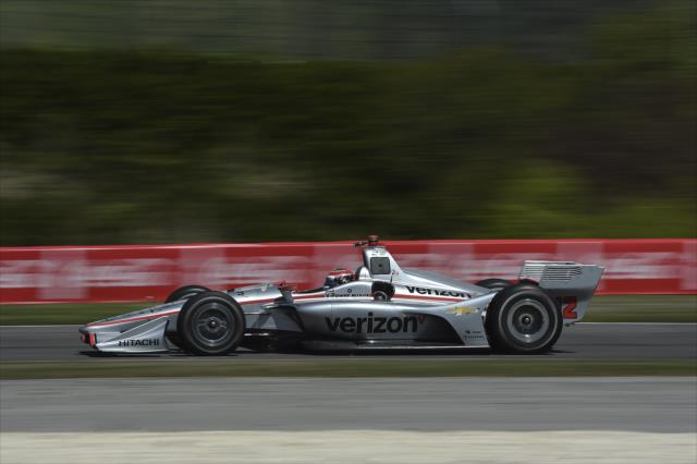 Will Power races toward Turn 12 during qualifications for the Honda Indy Grand Prix of Alabama -- Photo by: Chris Owens