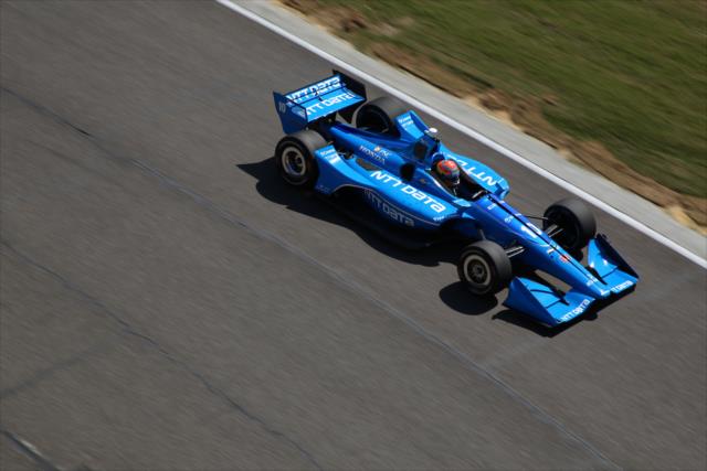 Ed Jones exits Turn 9 during practice for the Honda Indy Grand Prix of Alabama -- Photo by: Matt Fraver