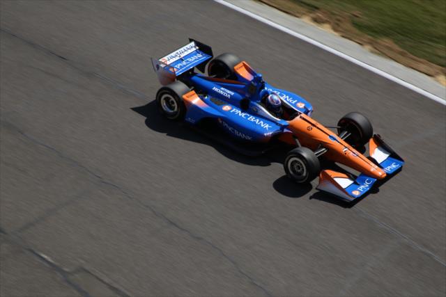 Scott Dixon exits Turn 9 during practice for the Honda Indy Grand Prix of Alabama -- Photo by: Matt Fraver