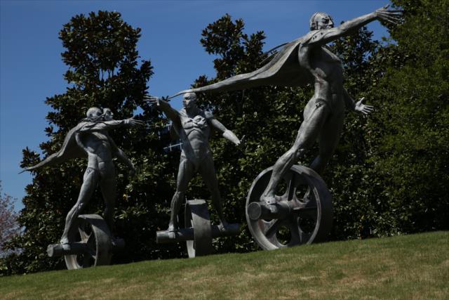 Statues welcome fans to Barber Motorsports Park -- Photo by: Matt Fraver