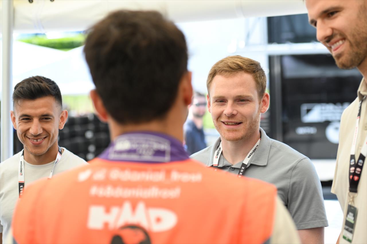 Birmingham Legion FC players visit with HMD Motorsports Drivers - INDY NXT By Firestone Grand Prix of Alabama - By: James Black -- Photo by: James  Black