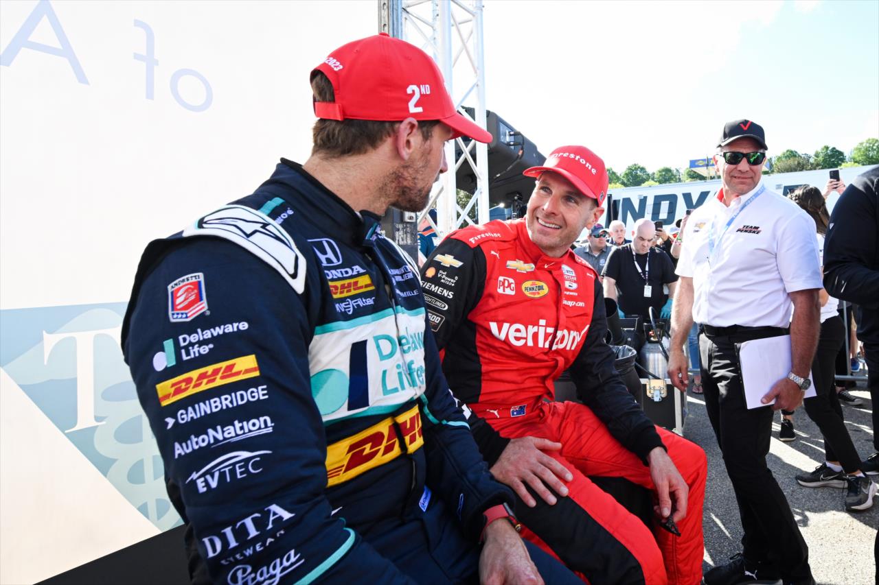 Romain Grosjean and Will Power - Children's of Alabama Indy Grand Prix - By: James Black -- Photo by: James  Black