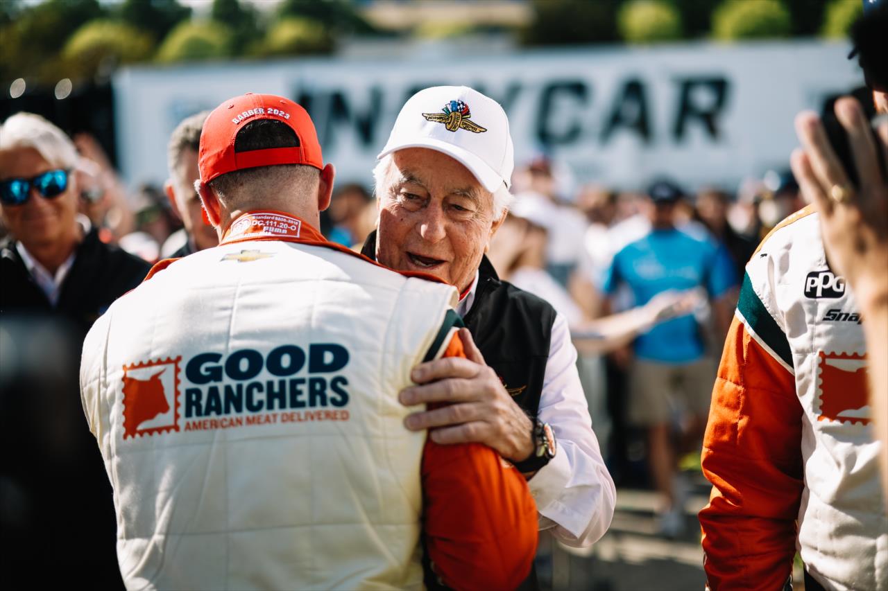 Scott McLaughlin and Roger Penske - Children's of Alabama Indy Grand Prix - By: Joe Skibinski -- Photo by: Joe Skibinski