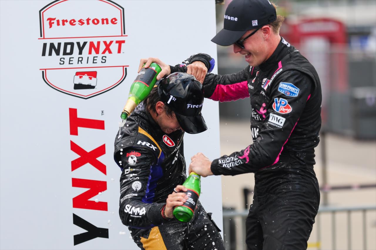 Alessandro de Tullio and Max Taylor - INDY NXT by Firestone - Grand Prix of Alabama - By: Chris Owens -- Photo by: Chris Owens