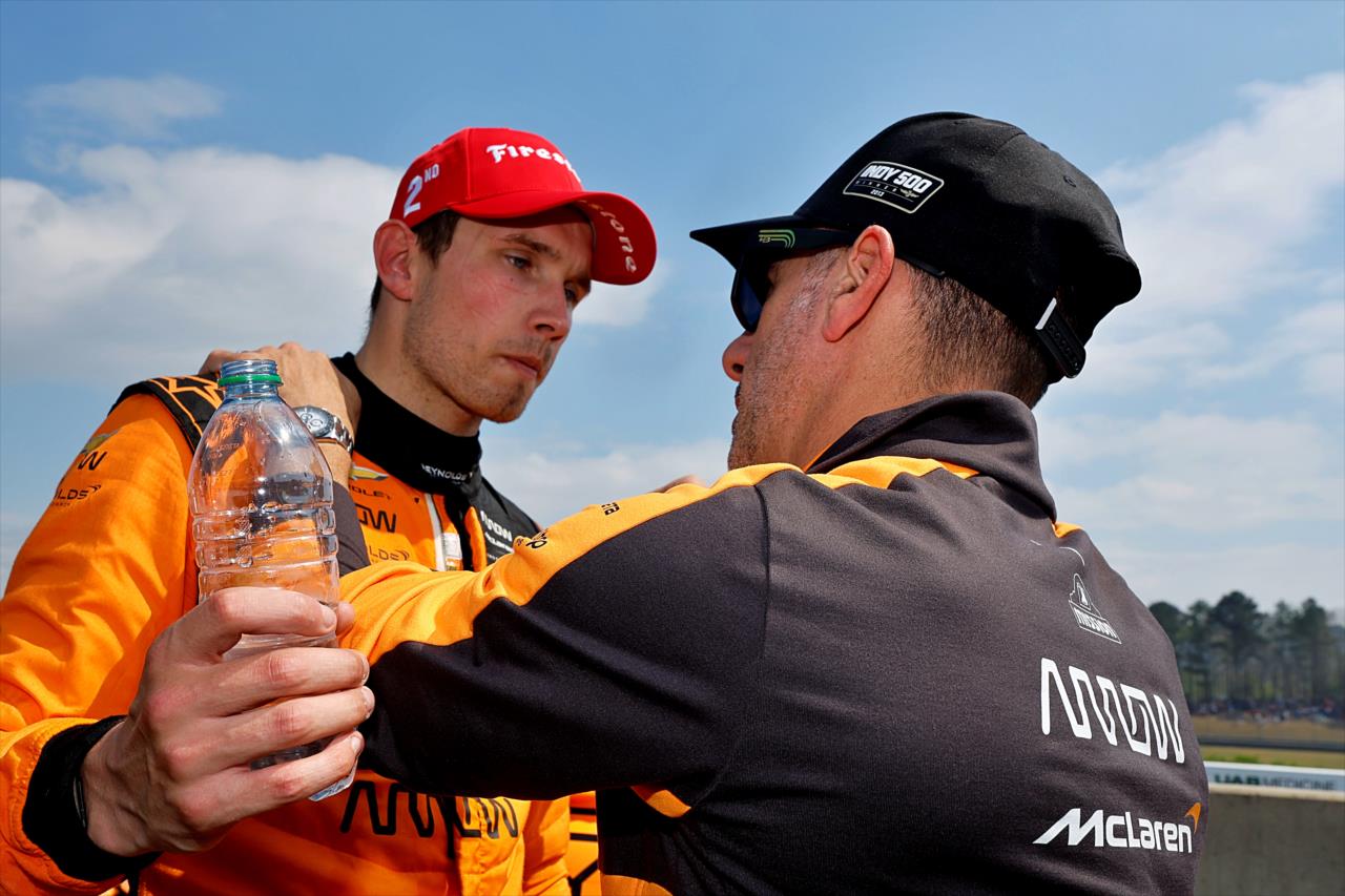 Christian Lundgaard and Tony Kanaan - Children's of Alabama Indy Grand Prix - By: Paul Hurley -- Photo by: Paul Hurley