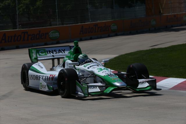 Carlos Munoz on course during practice for the Chevrolet Dual In Detroit -- Photo by: Chris Jones