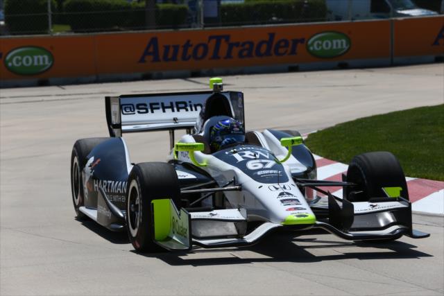 Josef Newgarden on course during practice for the Chevrolet Dual In Detroit -- Photo by: Chris Jones